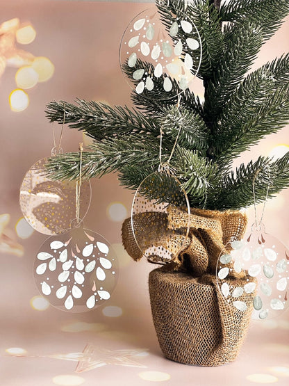 Hand Painted Flat Bauble